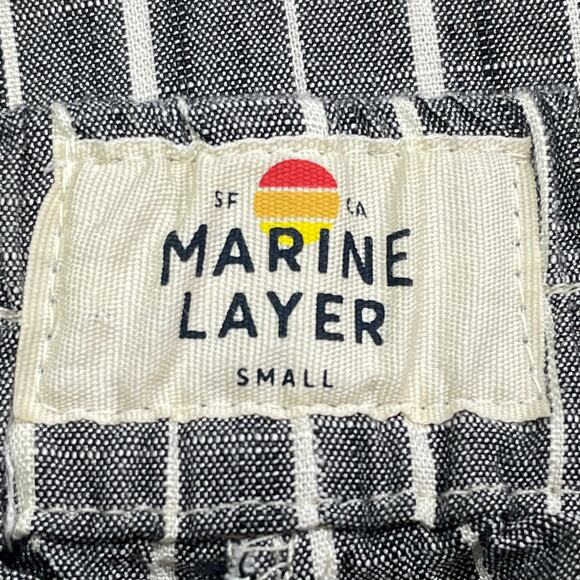 Marine Layer Gray & White Striped Allison Pants Small - Picture 3 of 4